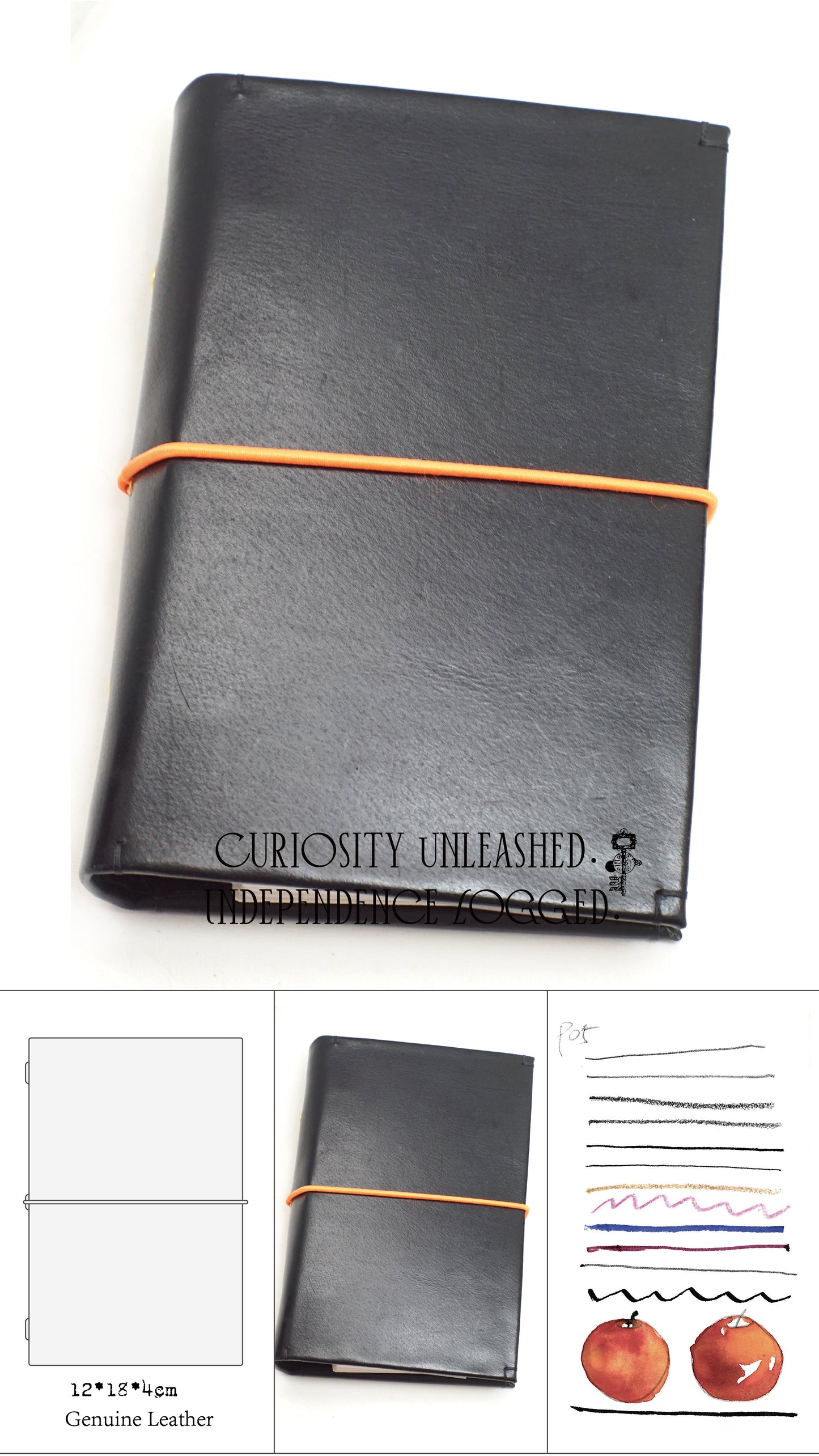 Genuine Leather Handmade Story Script Notebook
