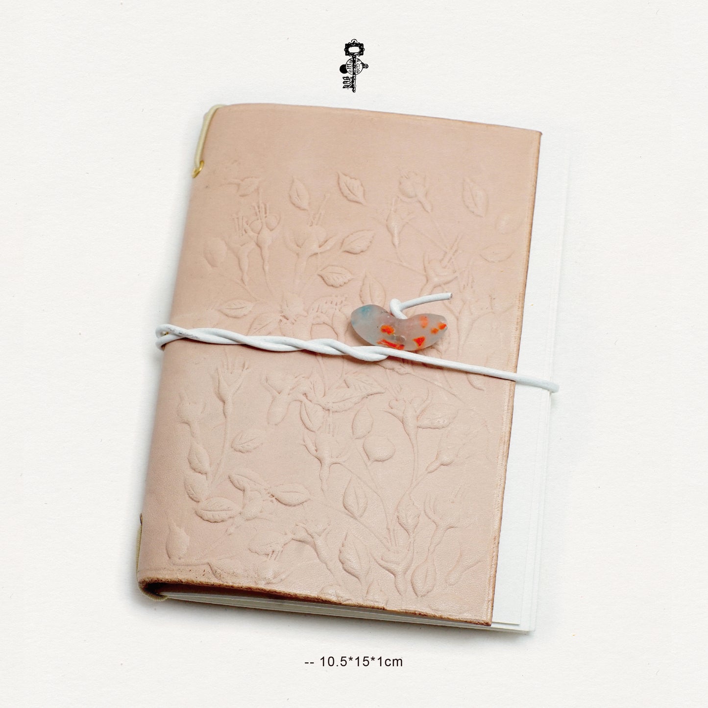 Genuine Leather Handmade Relief Vegetable Tanned Leather Travel Portable Watercolor Book
