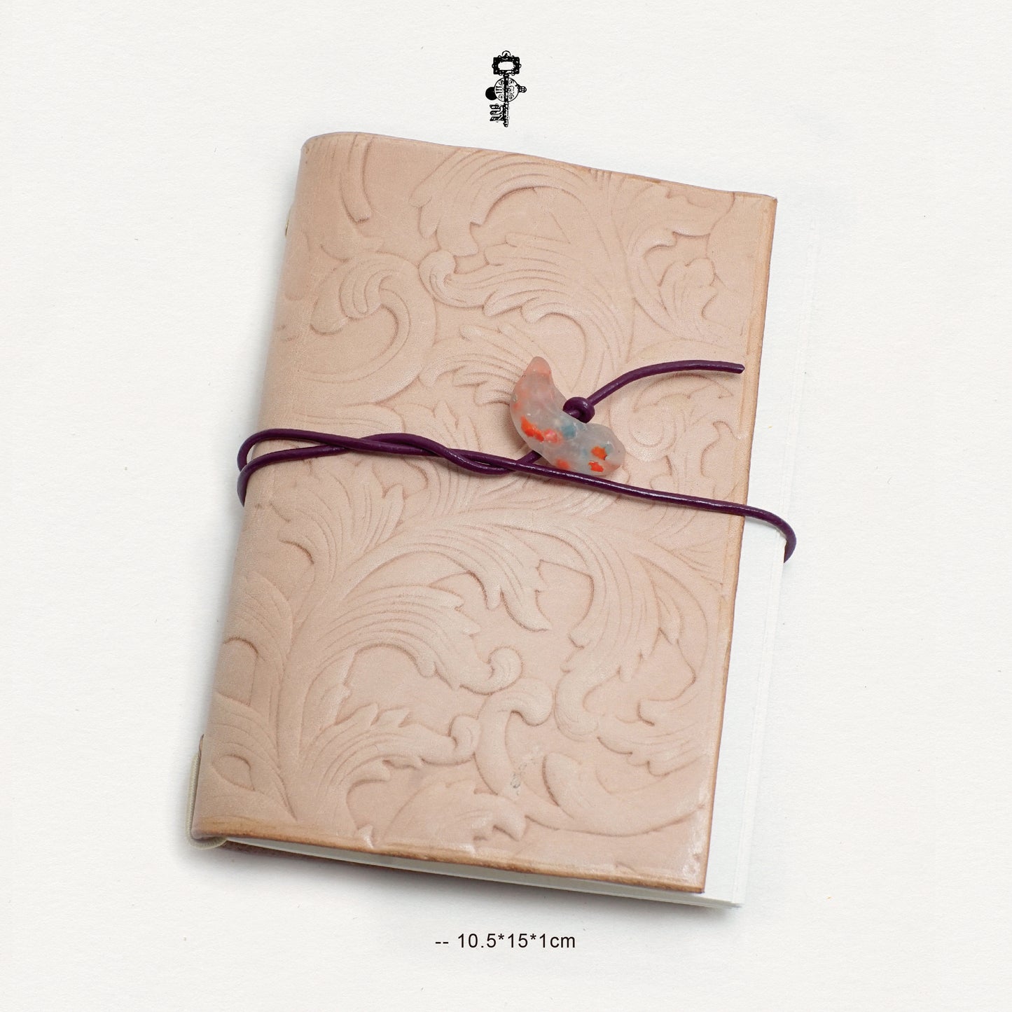 Genuine Leather Handmade Relief Vegetable Tanned Leather Travel Portable Watercolor Book
