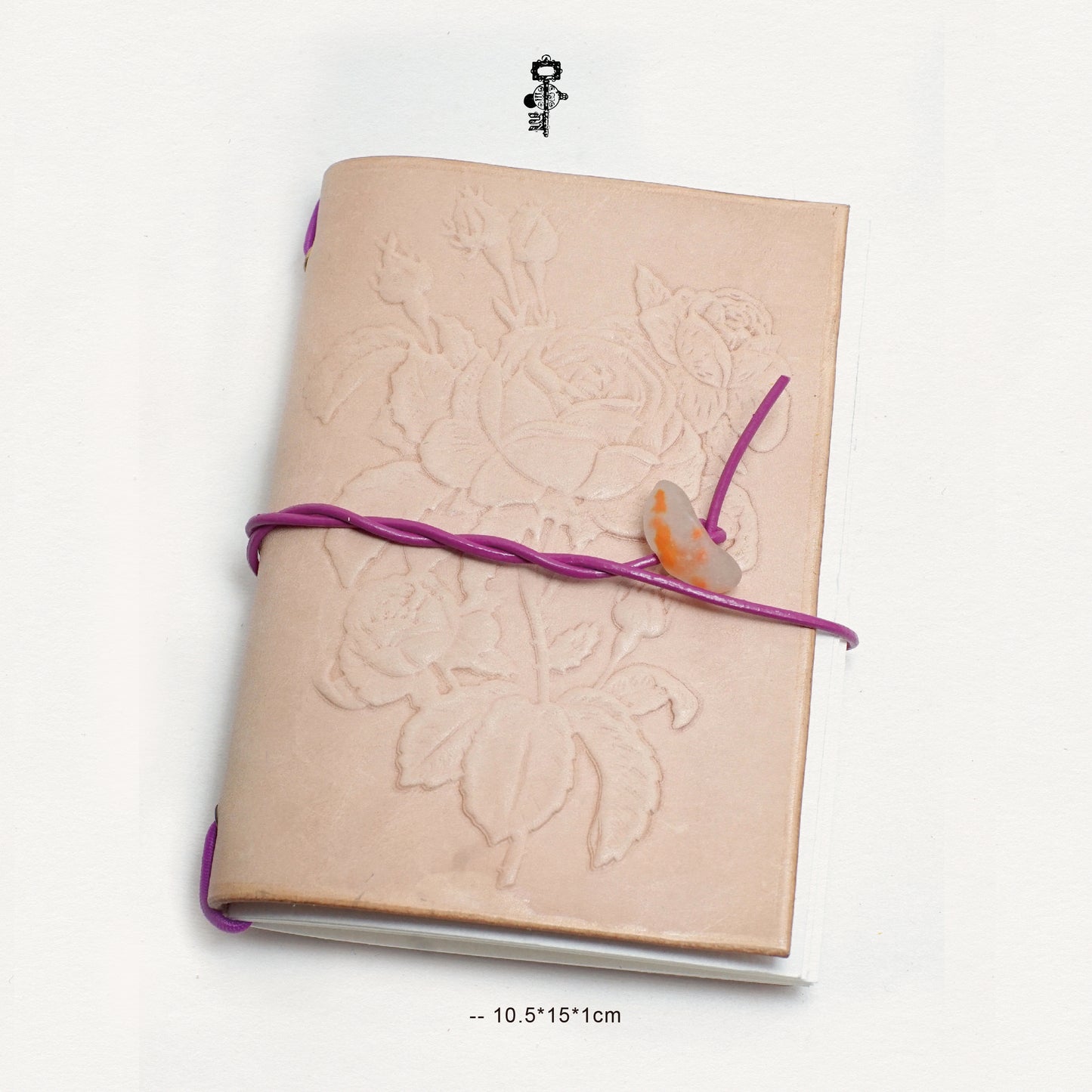Genuine Leather Handmade Relief Vegetable Tanned Leather Travel Portable Watercolor Book