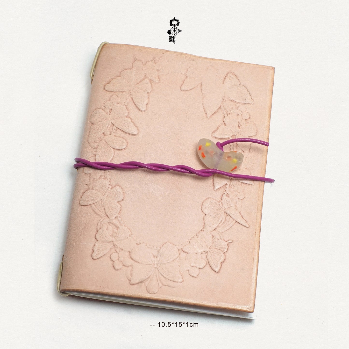 Genuine Leather Handmade Relief Vegetable Tanned Leather Travel Portable Watercolor Book