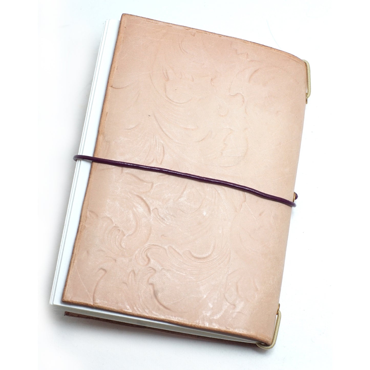 Genuine Leather Handmade Relief Vegetable Tanned Leather Travel Portable Watercolor Book