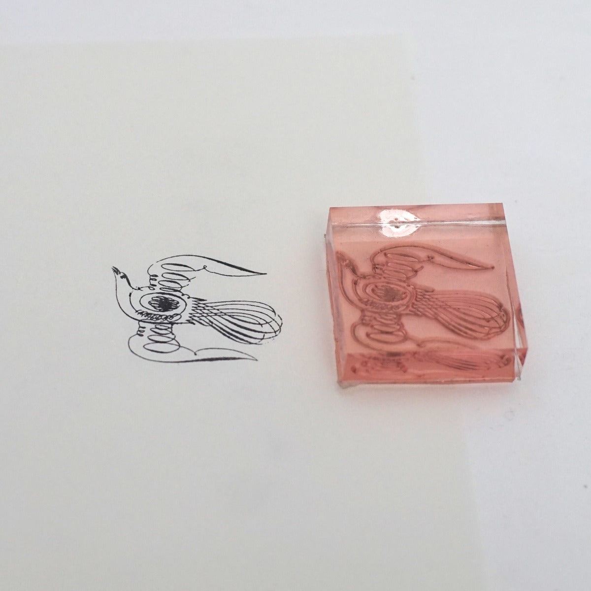Abstract Coil Teapot Stamp
