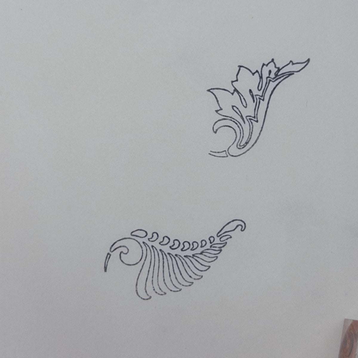 Baroque Acanthus Flourish Stamps (Set of 2)