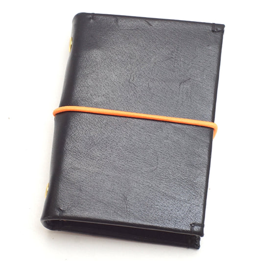 Handmade leather pocket notebook