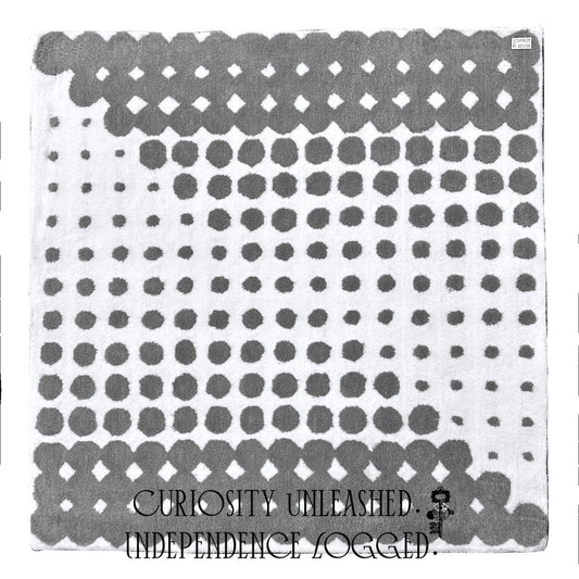 Geometric Square Rug — Halftone Dots