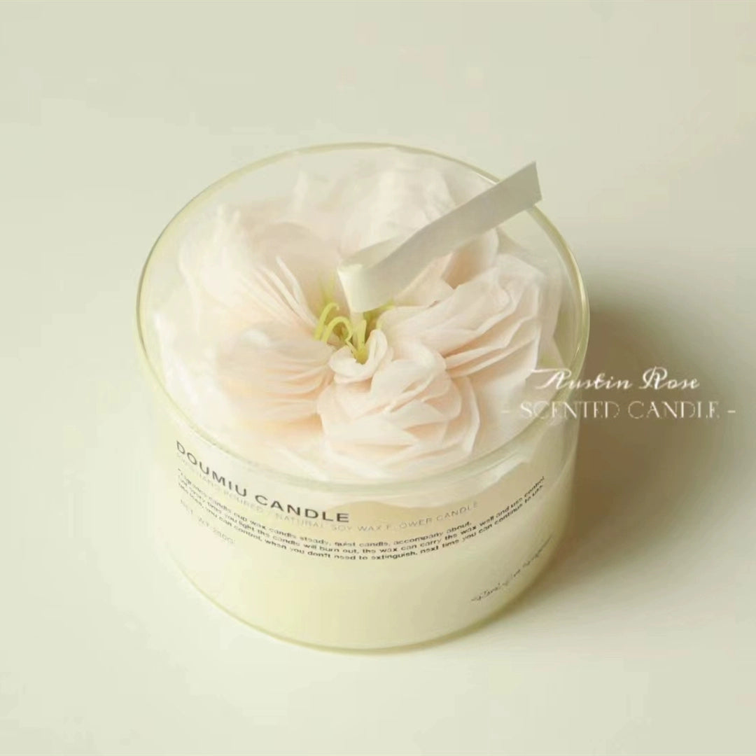 Handmade scented candle peony peony flower premium fragrance gift box