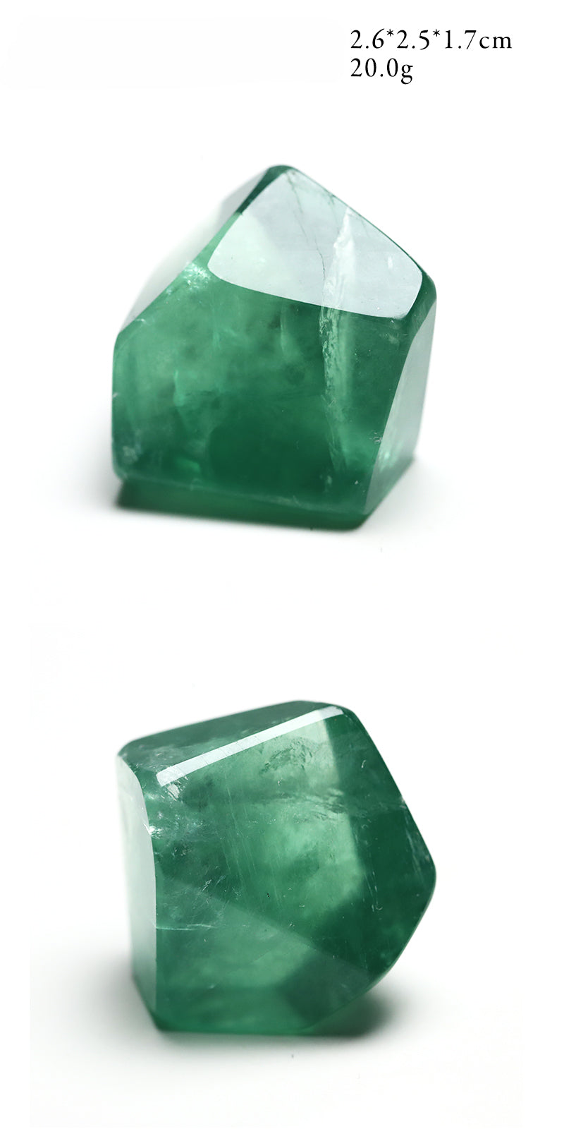 Natural emerald fluorite accompanying ore