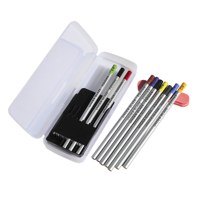 10 colors of underglaze pastel sex painted colored pencil ceramic blank coloring pigment pottery painting tools