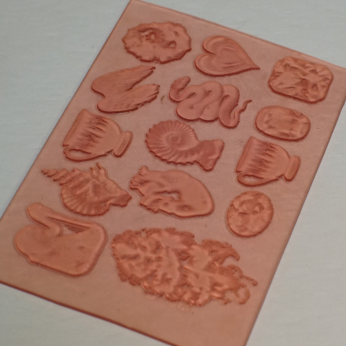 Red Stamp Sheet — Relics & Fossils