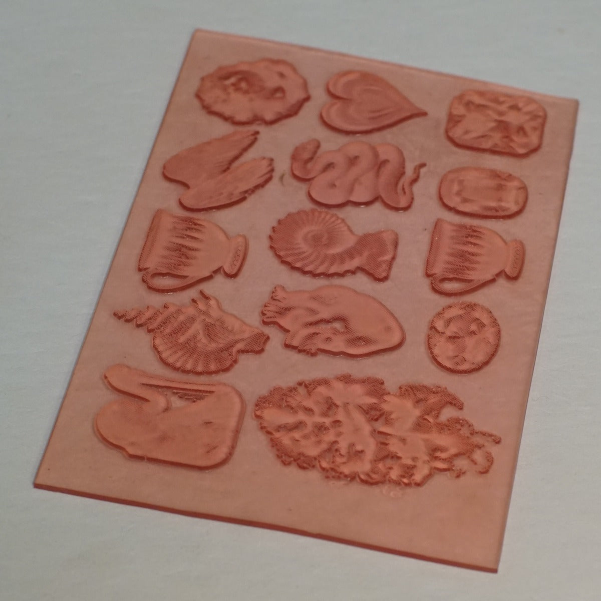 Red Stamp Sheet — Relics & Fossils