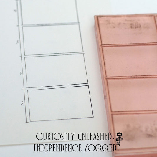 Four-Panel Rectangle Grid Stamp (Comic / Animation Frames)