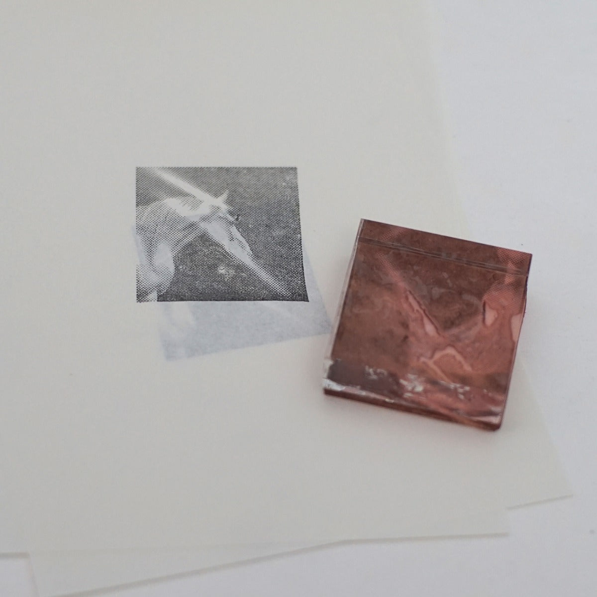 Halftone Unicorn Photo Stamp