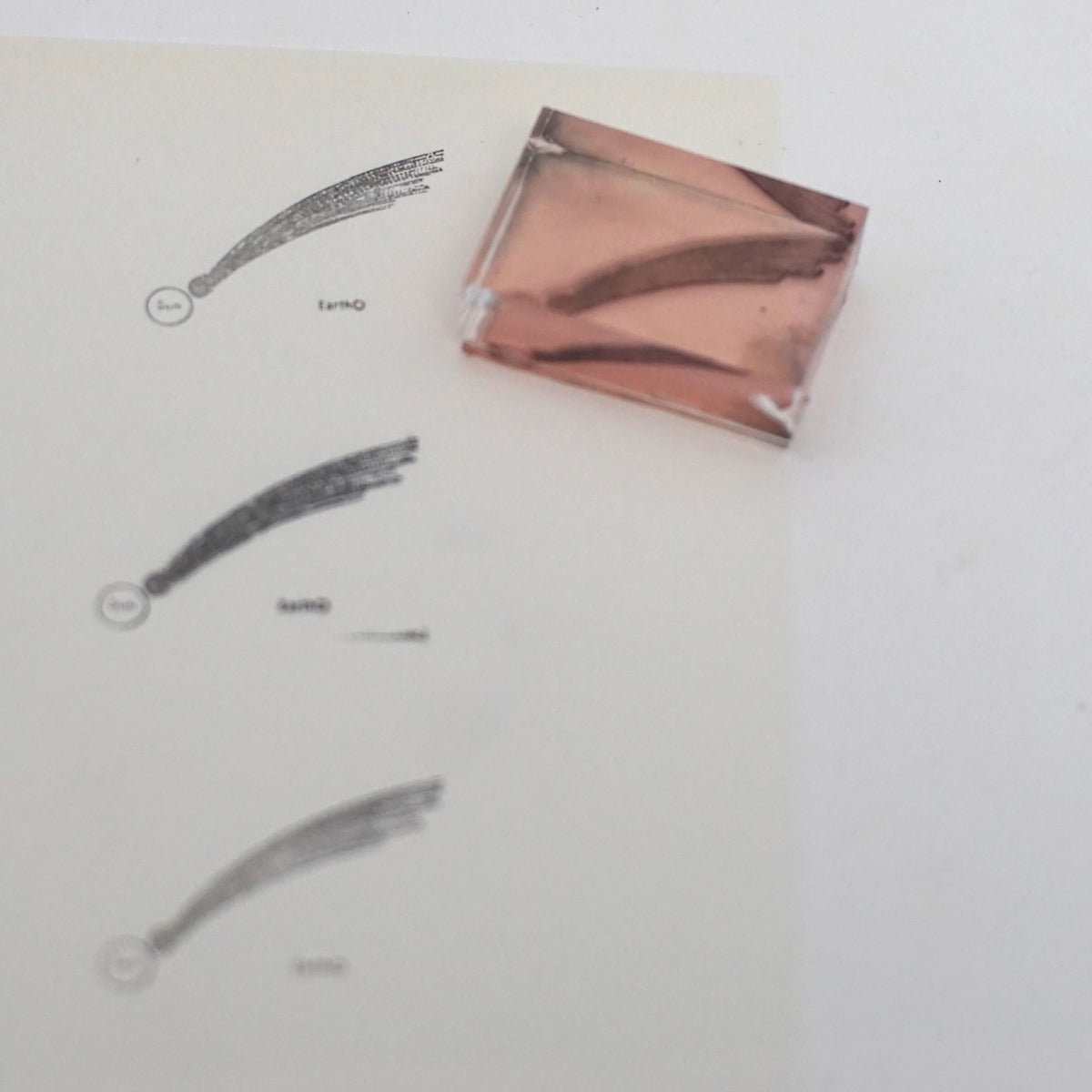 Comet Orbit Diagram Stamp
