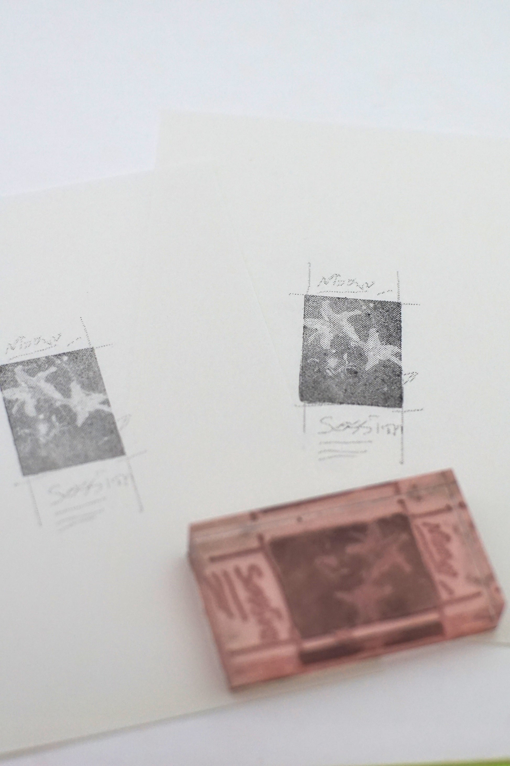 Halftone Starfish Photo Stamp