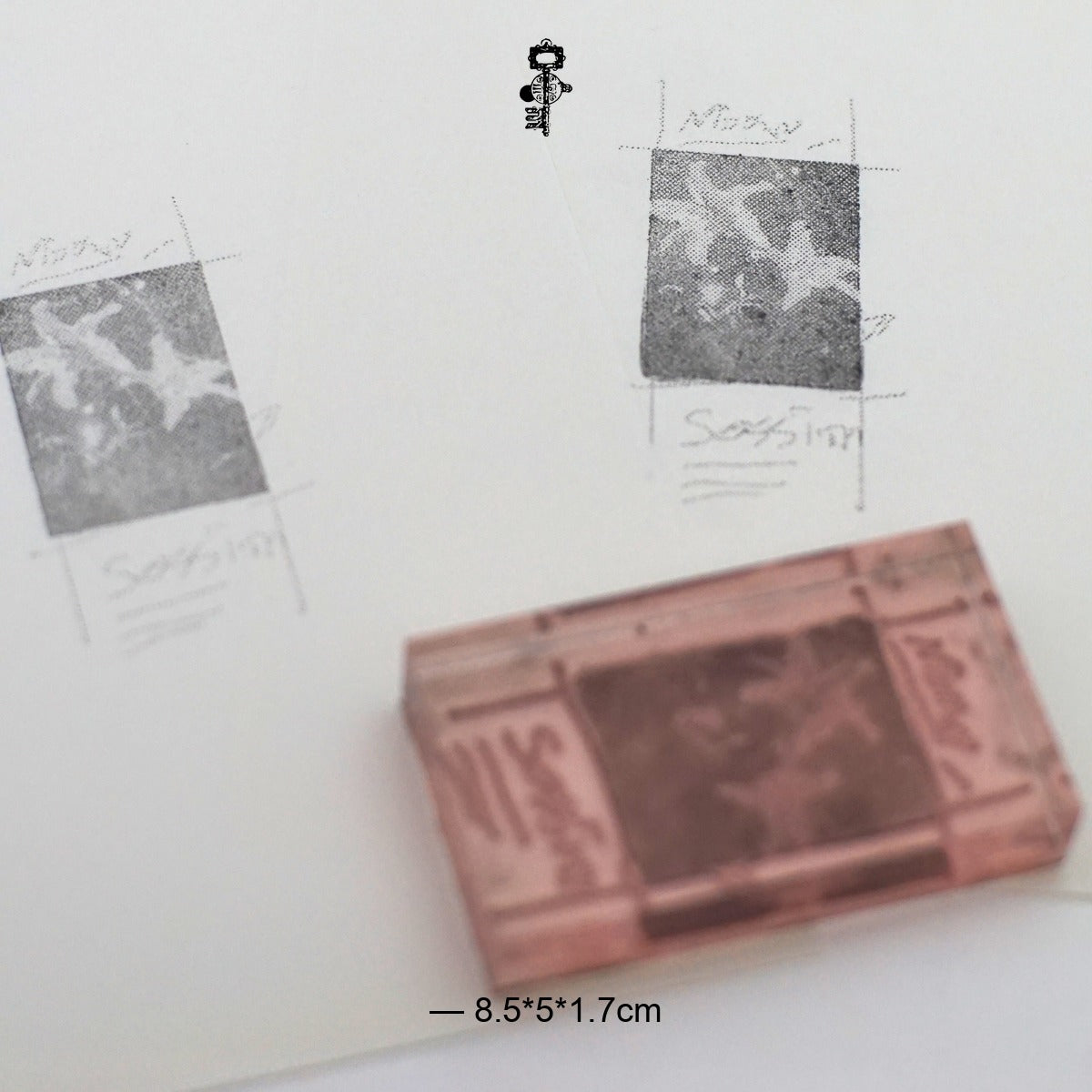 Halftone Starfish Photo Stamp