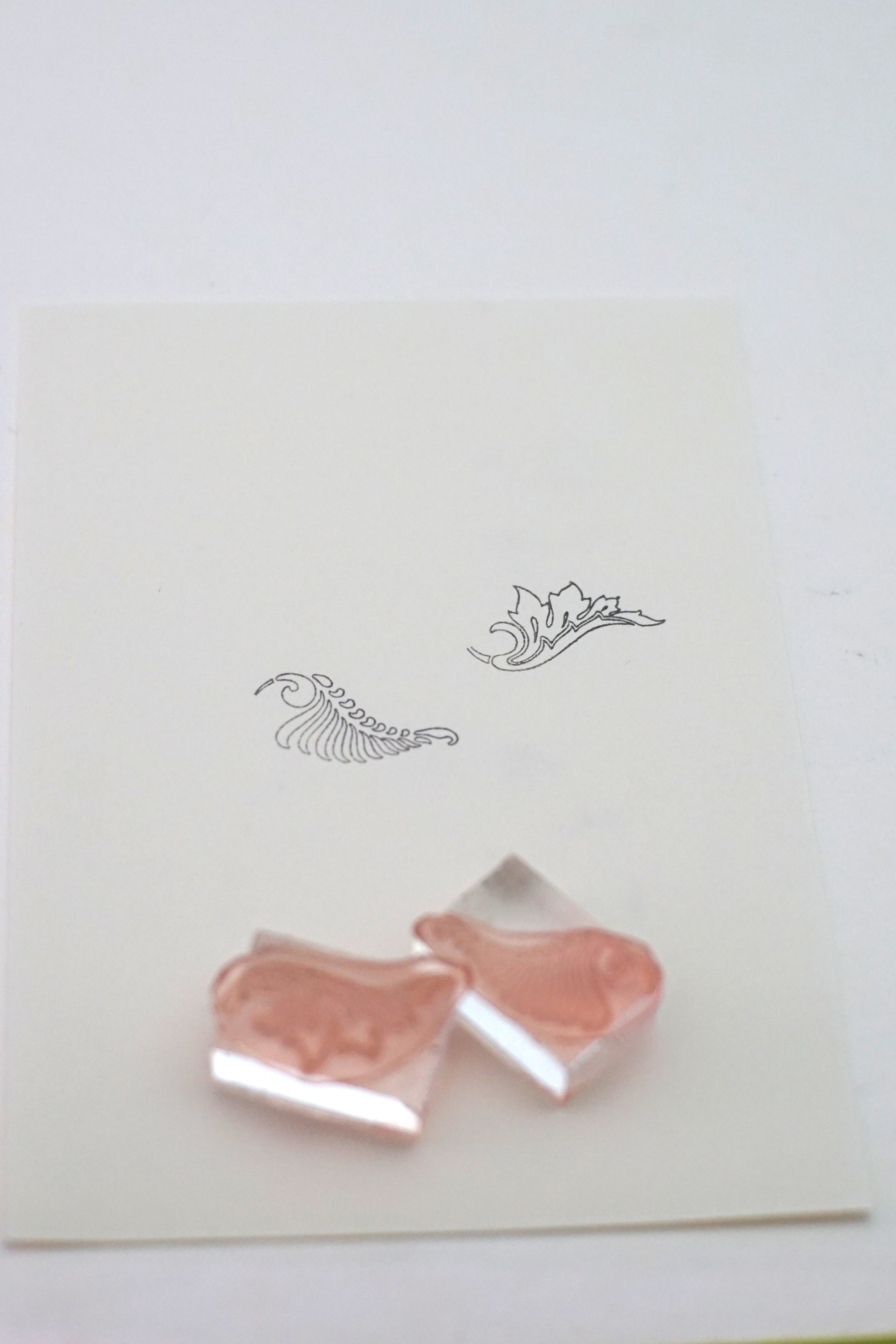 Baroque Acanthus Flourish Stamps (Set of 2)