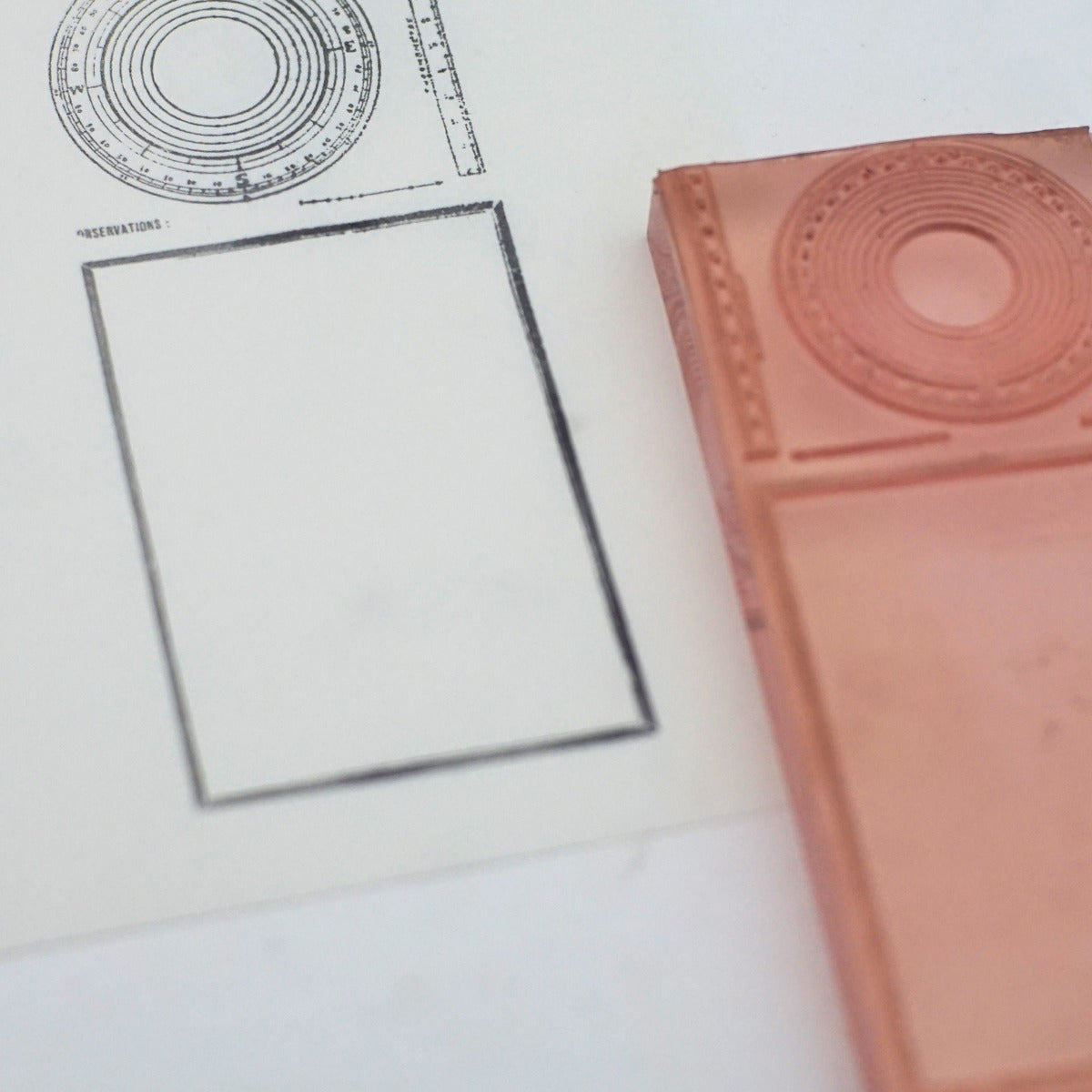 Compass Rose & Observations Log Stamp