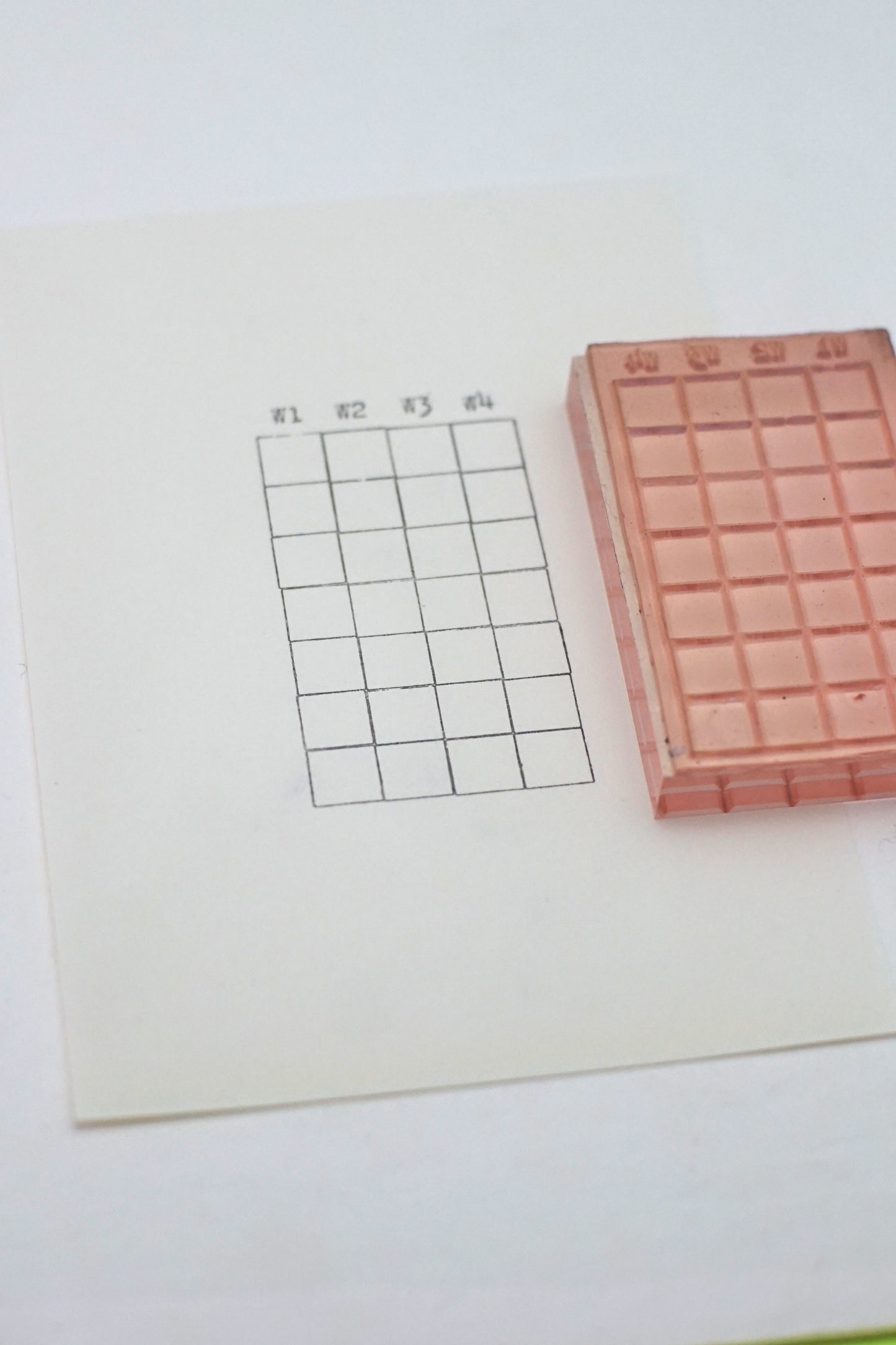 W1–W4 Weekly Planner Grid Stamp