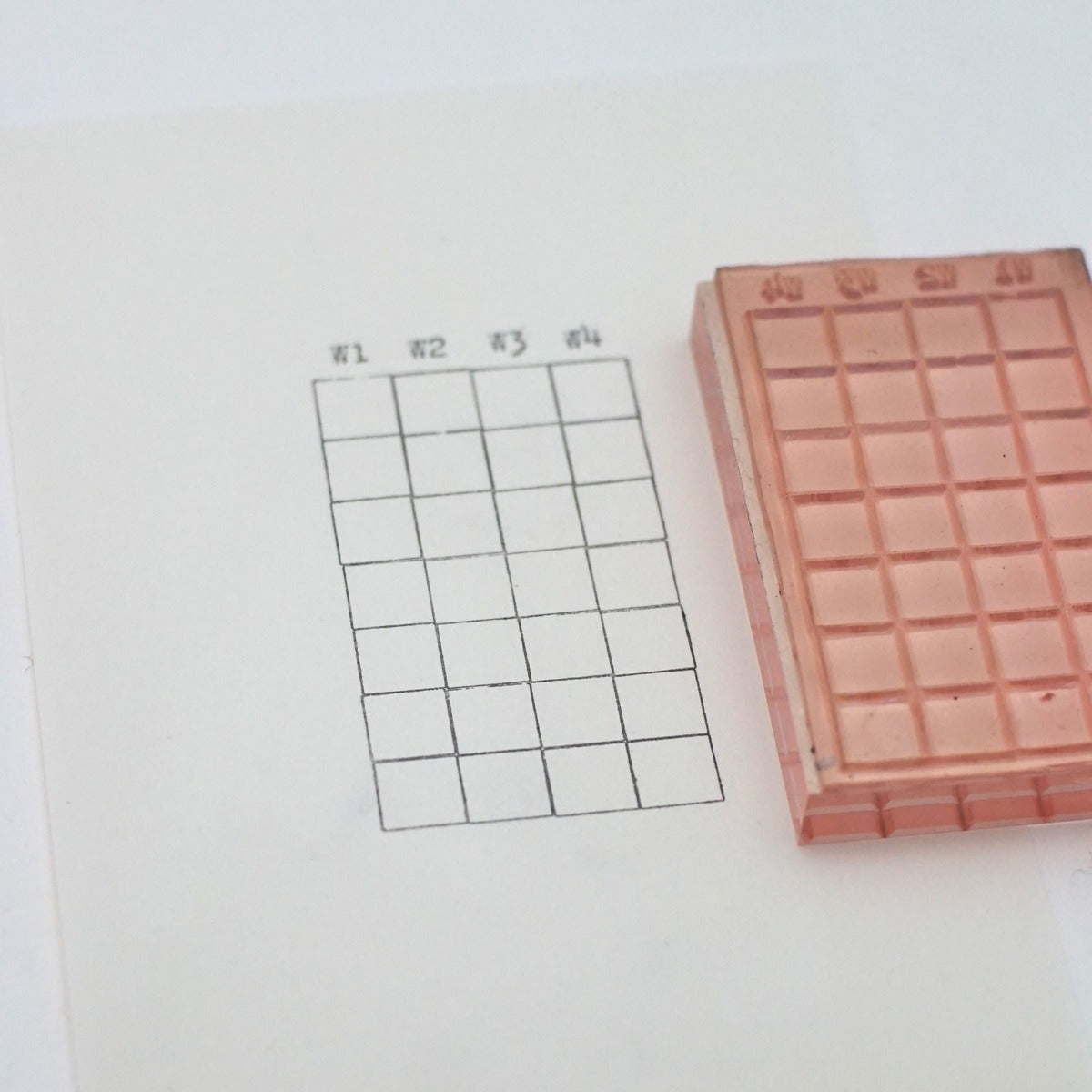 W1–W4 Weekly Planner Grid Stamp
