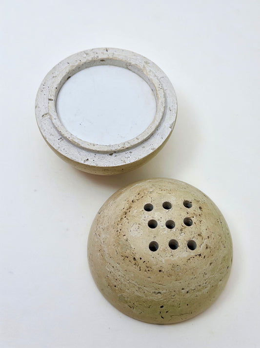 Temperature-Adjustable Travertine Aroma Warmer