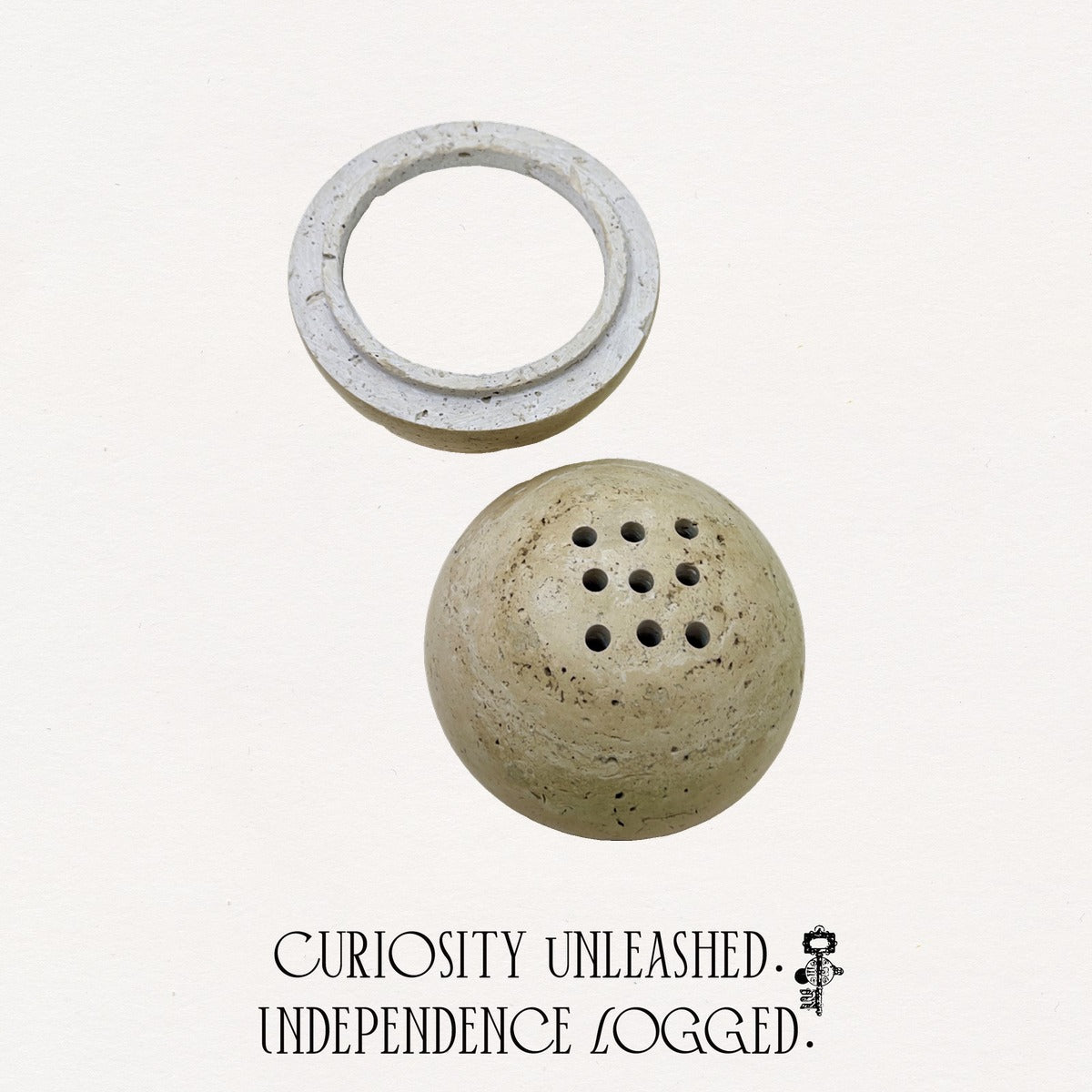 Temperature-Adjustable Travertine Aroma Warmer