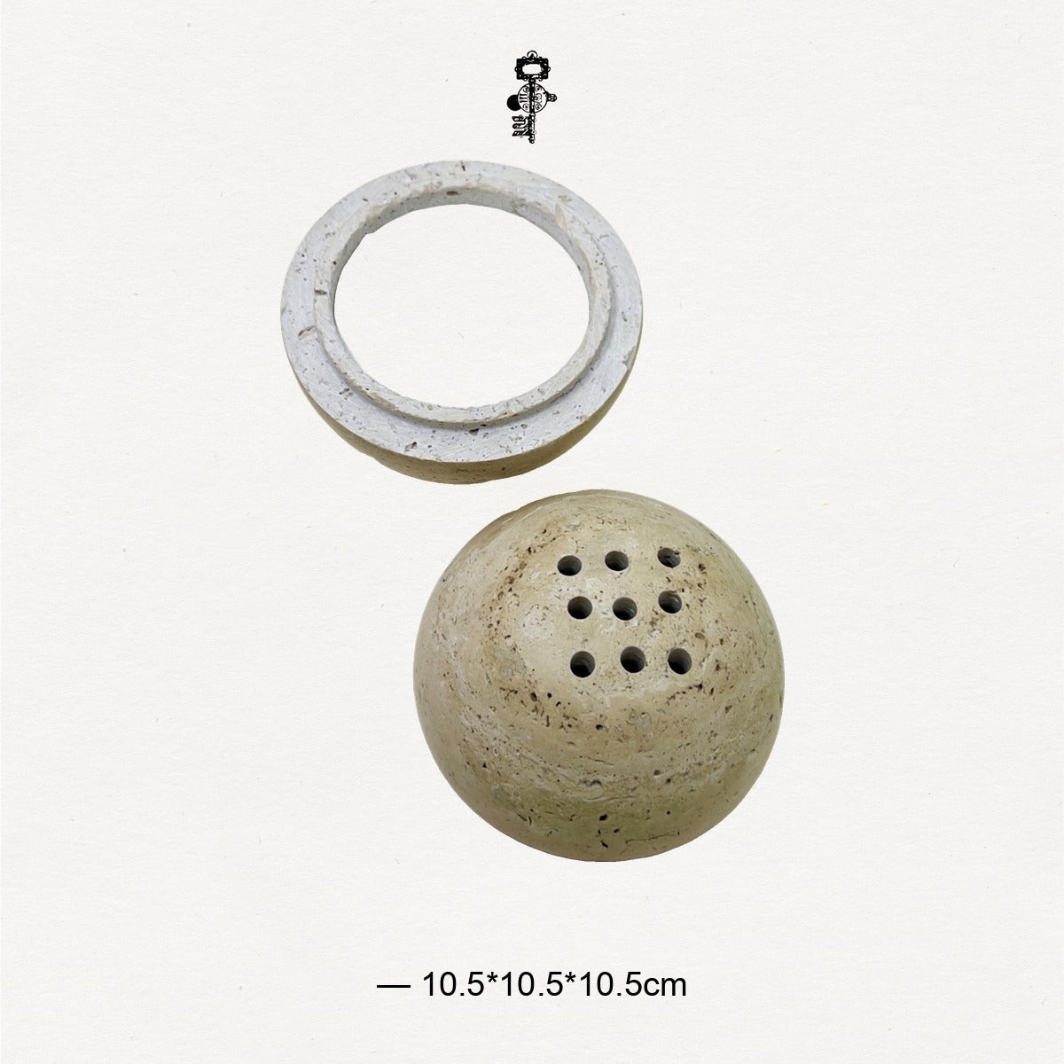 Temperature-Adjustable Travertine Aroma Warmer