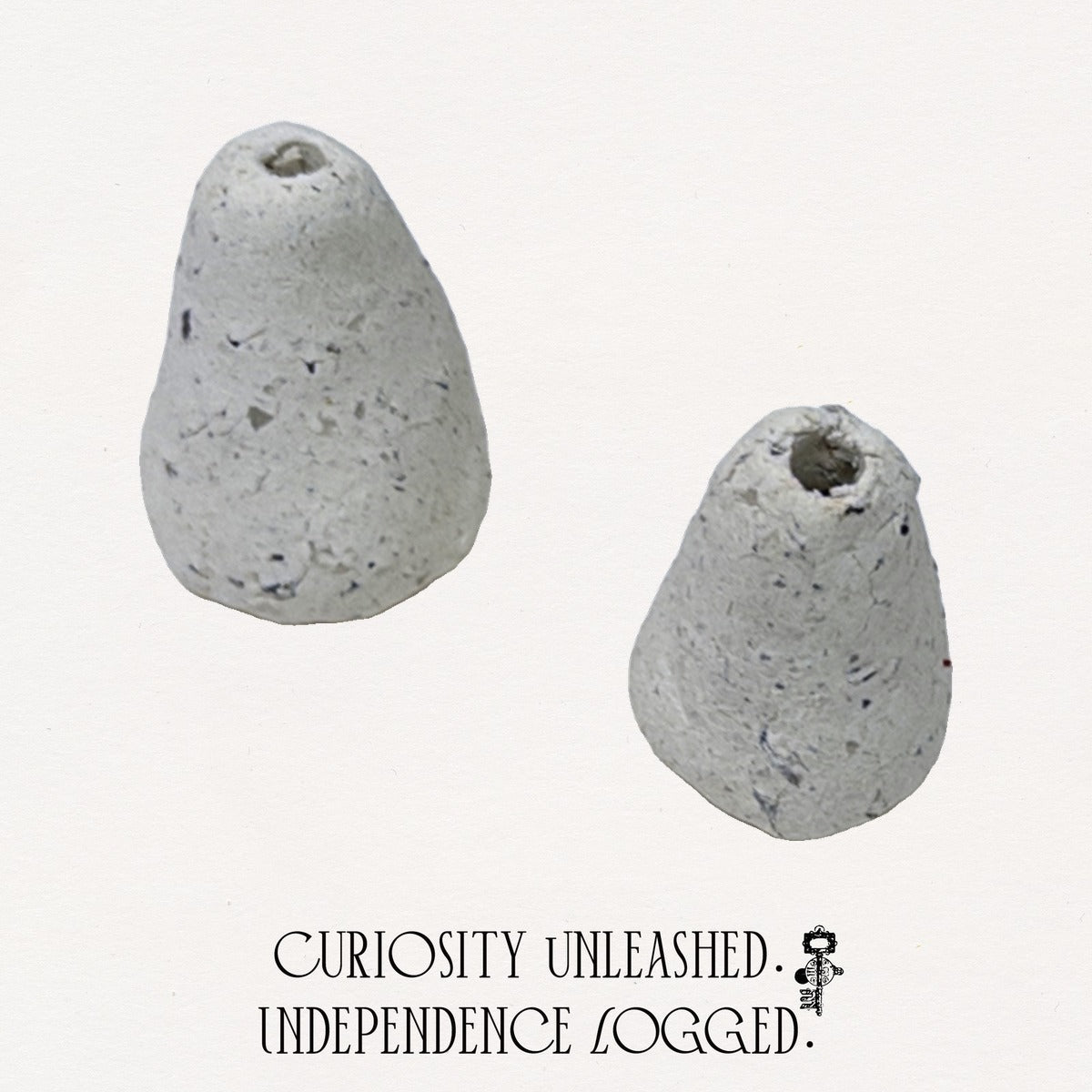 Handmade Saggar-Fired Ceramic Incense Holder