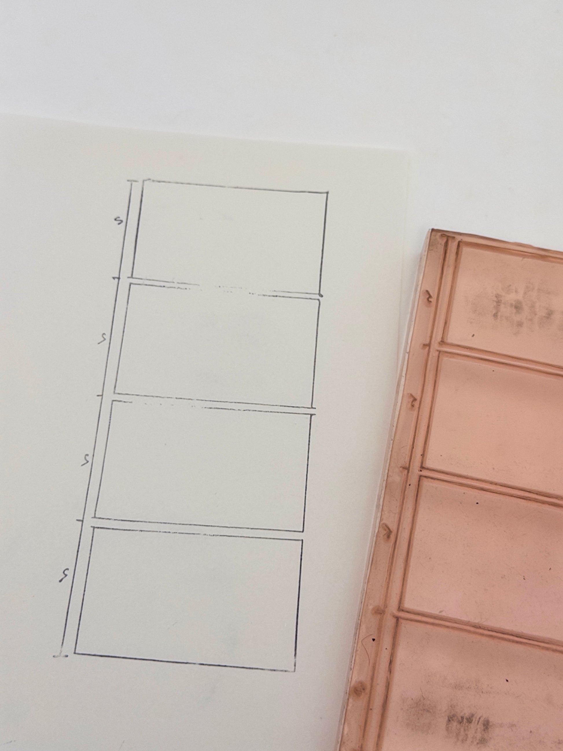 Four-Panel Rectangle Grid Stamp (Comic / Animation Frames)