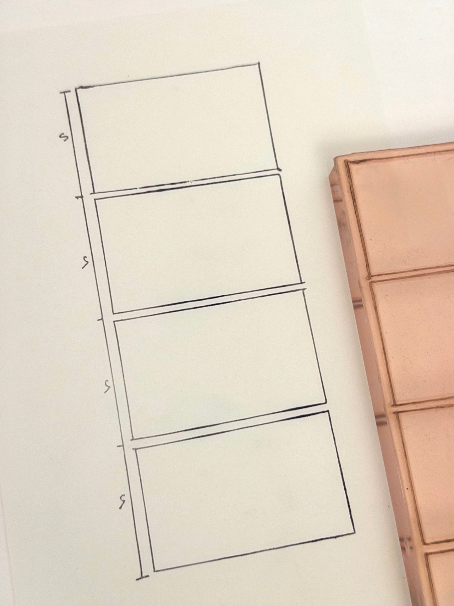 Four-Panel Rectangle Grid Stamp (Comic / Animation Frames)