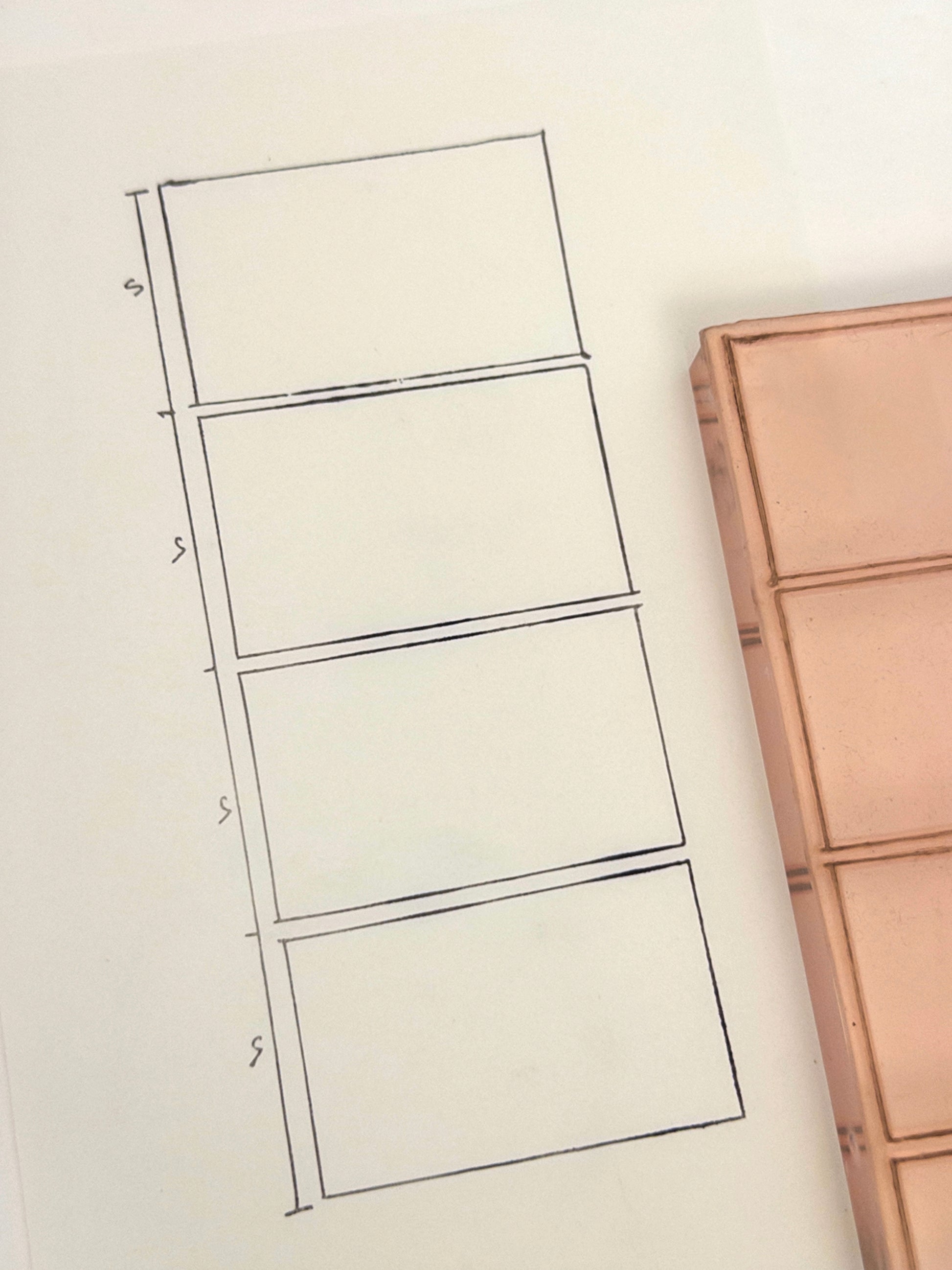 Four-Panel Rectangle Grid Stamp (Comic / Animation Frames)