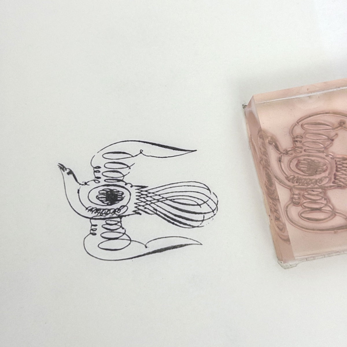 Abstract Coil Teapot Stamp