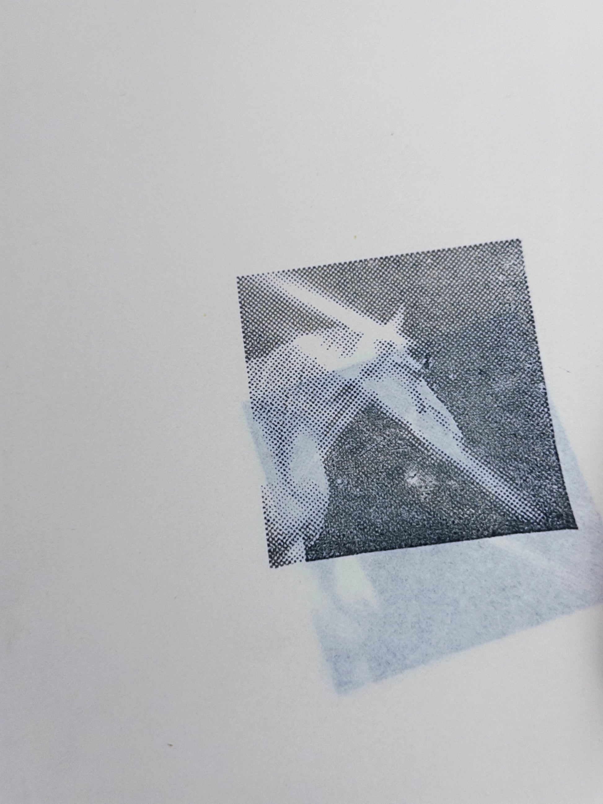 Halftone Unicorn Photo Stamp