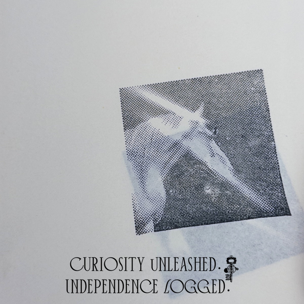 Halftone Unicorn Photo Stamp