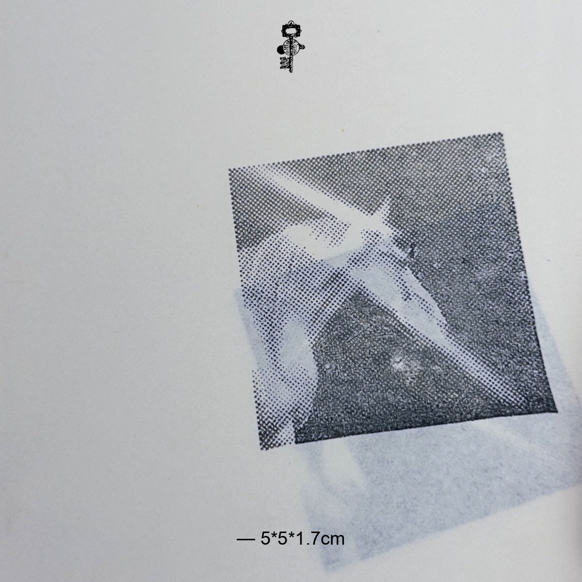 Halftone Unicorn Photo Stamp