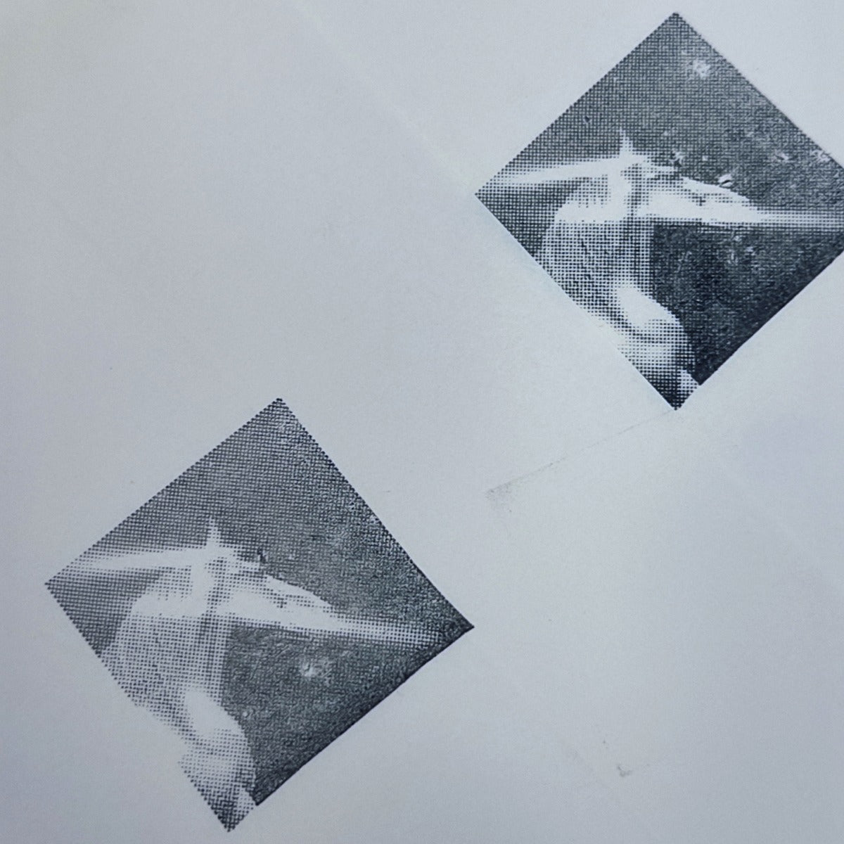 Halftone Unicorn Photo Stamp