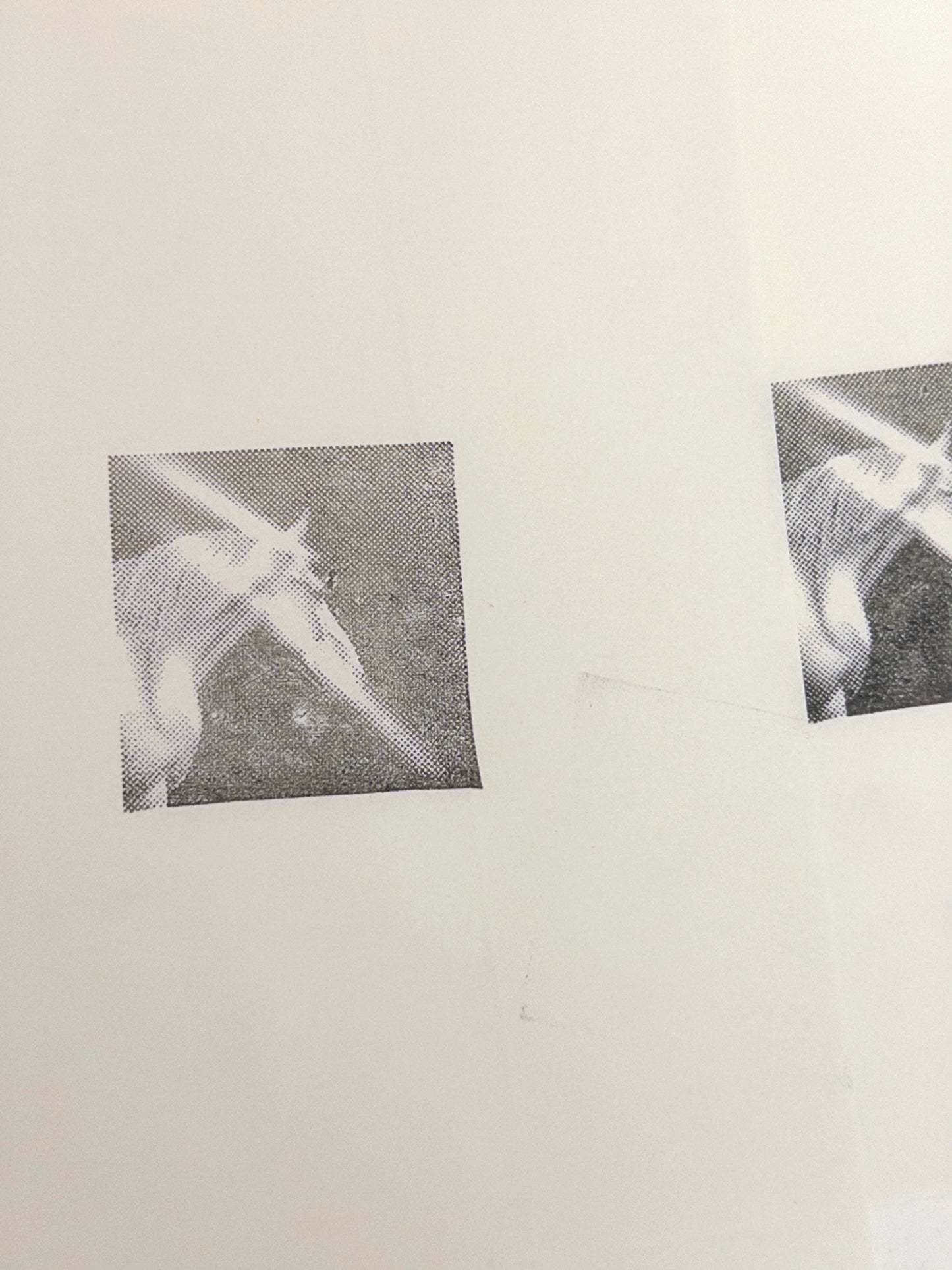 Halftone Unicorn Photo Stamp