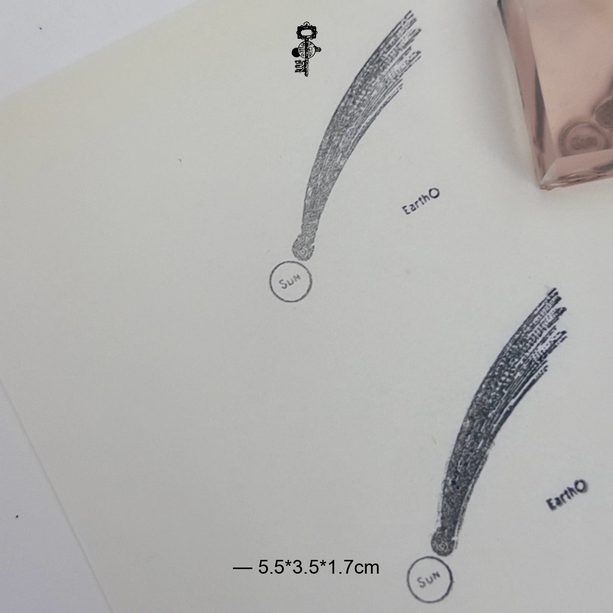 Comet Orbit Diagram Stamp