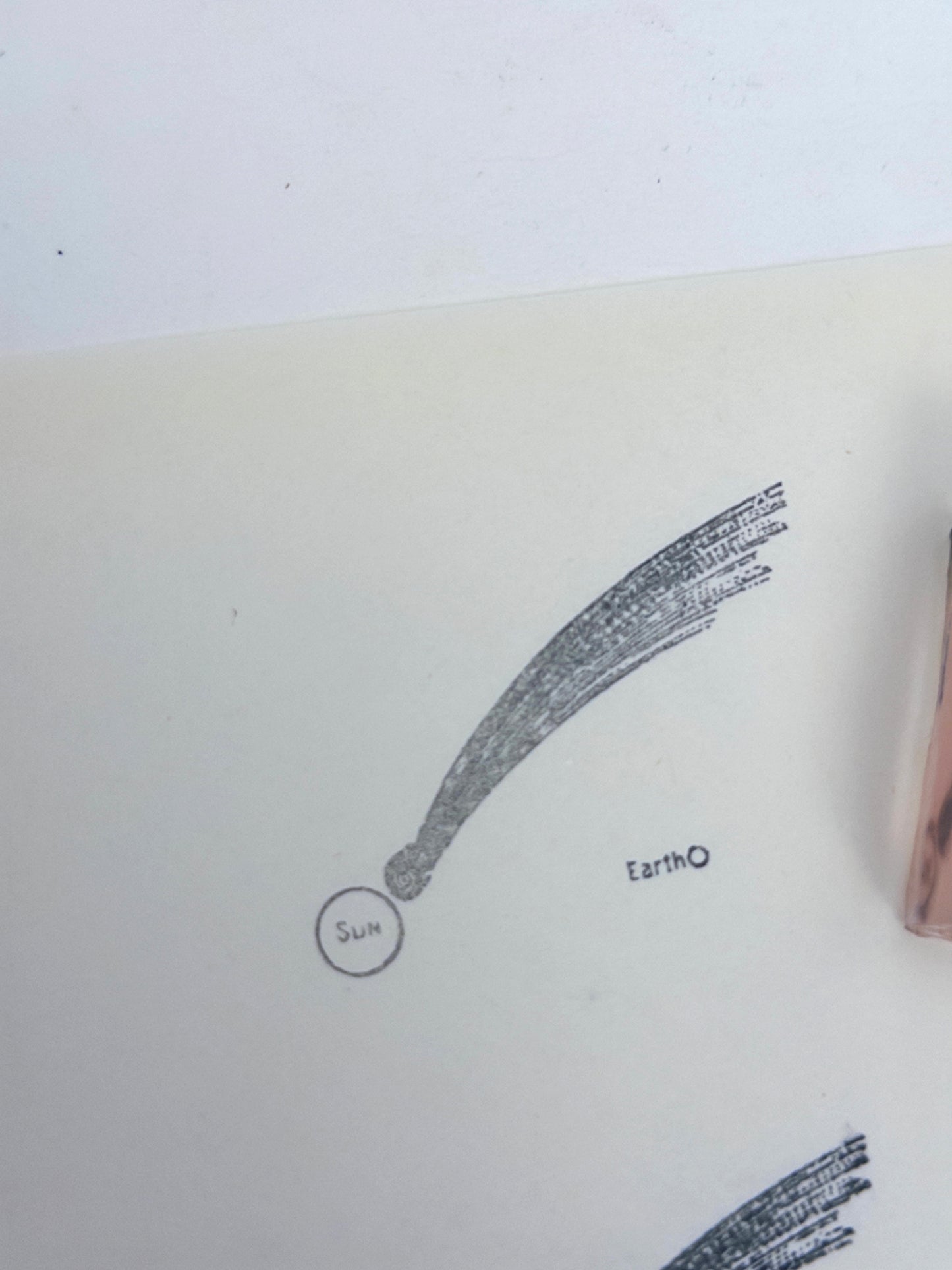 Comet Orbit Diagram Stamp