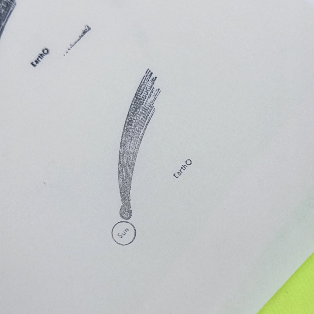 Comet Orbit Diagram Stamp