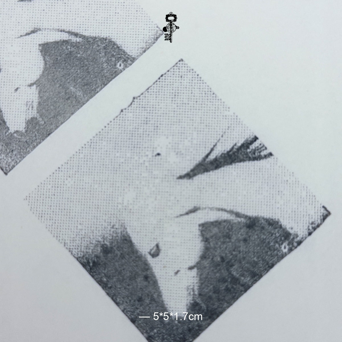 Halftone Horse Head Photo Stamp