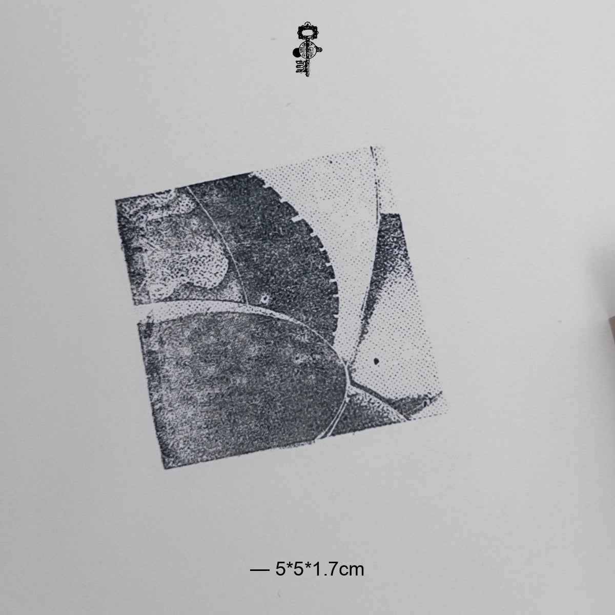 Halftone Texture Abstract Stamp