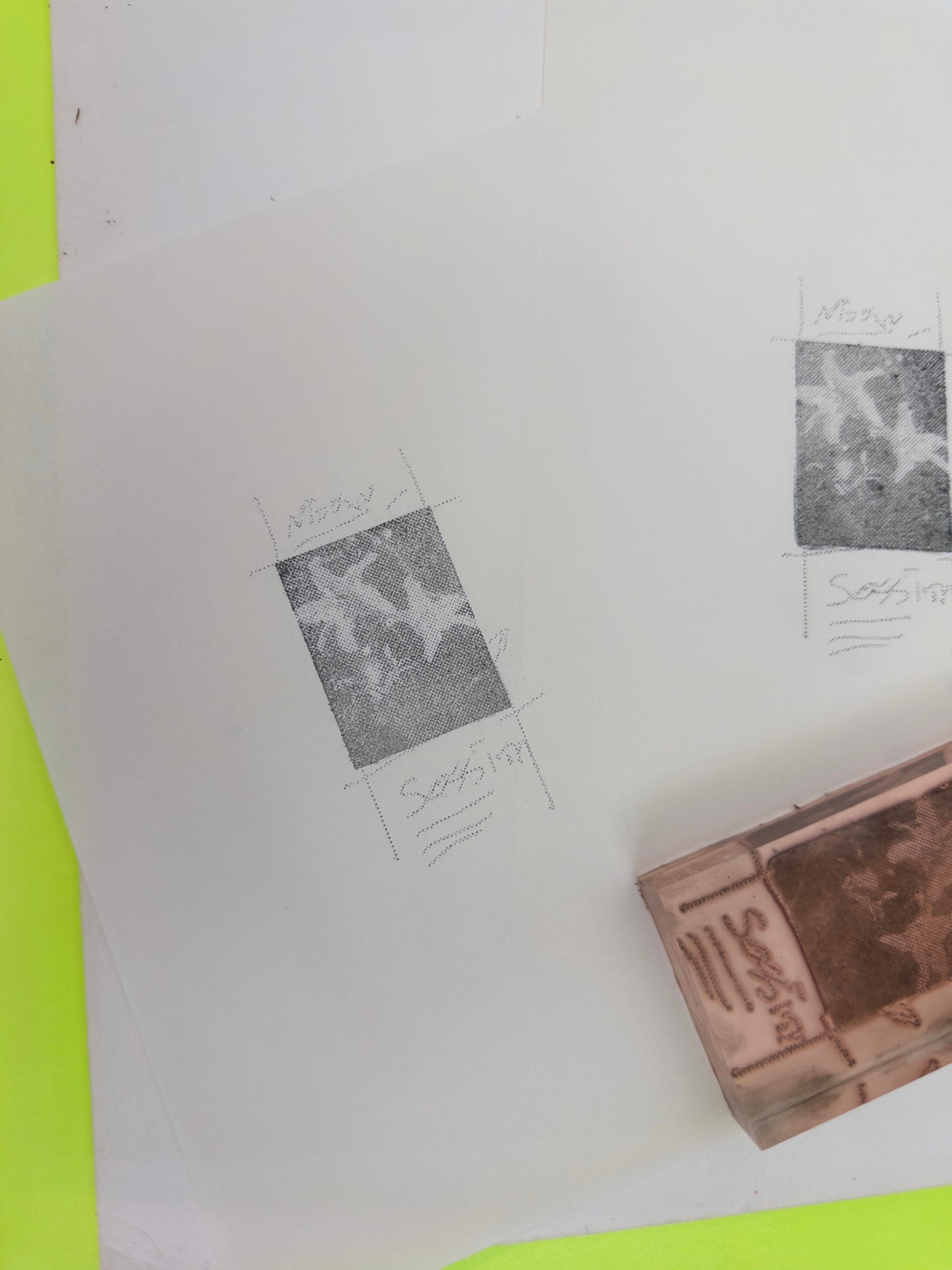 Halftone Starfish Photo Stamp