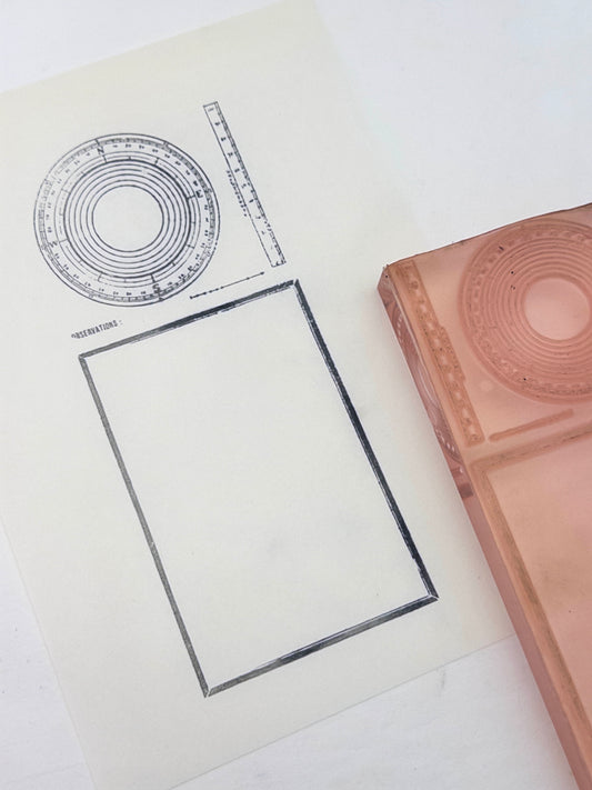 Compass Rose & Observations Log Stamp