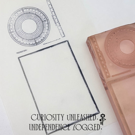 Compass Rose & Observations Log Stamp