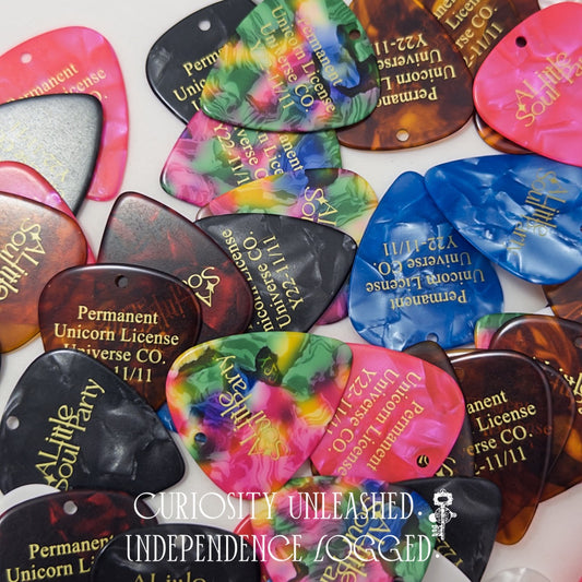 Acetate Guitar Picks — Set of 8 Colours