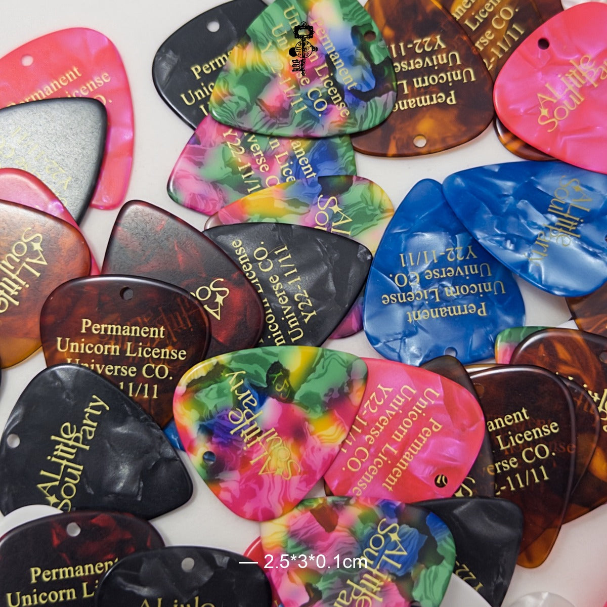 Acetate Guitar Picks — Set of 8 Colours