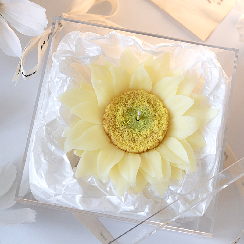 Sunflower Hand-squeezed Flower Scented Candle Gift Box Gift