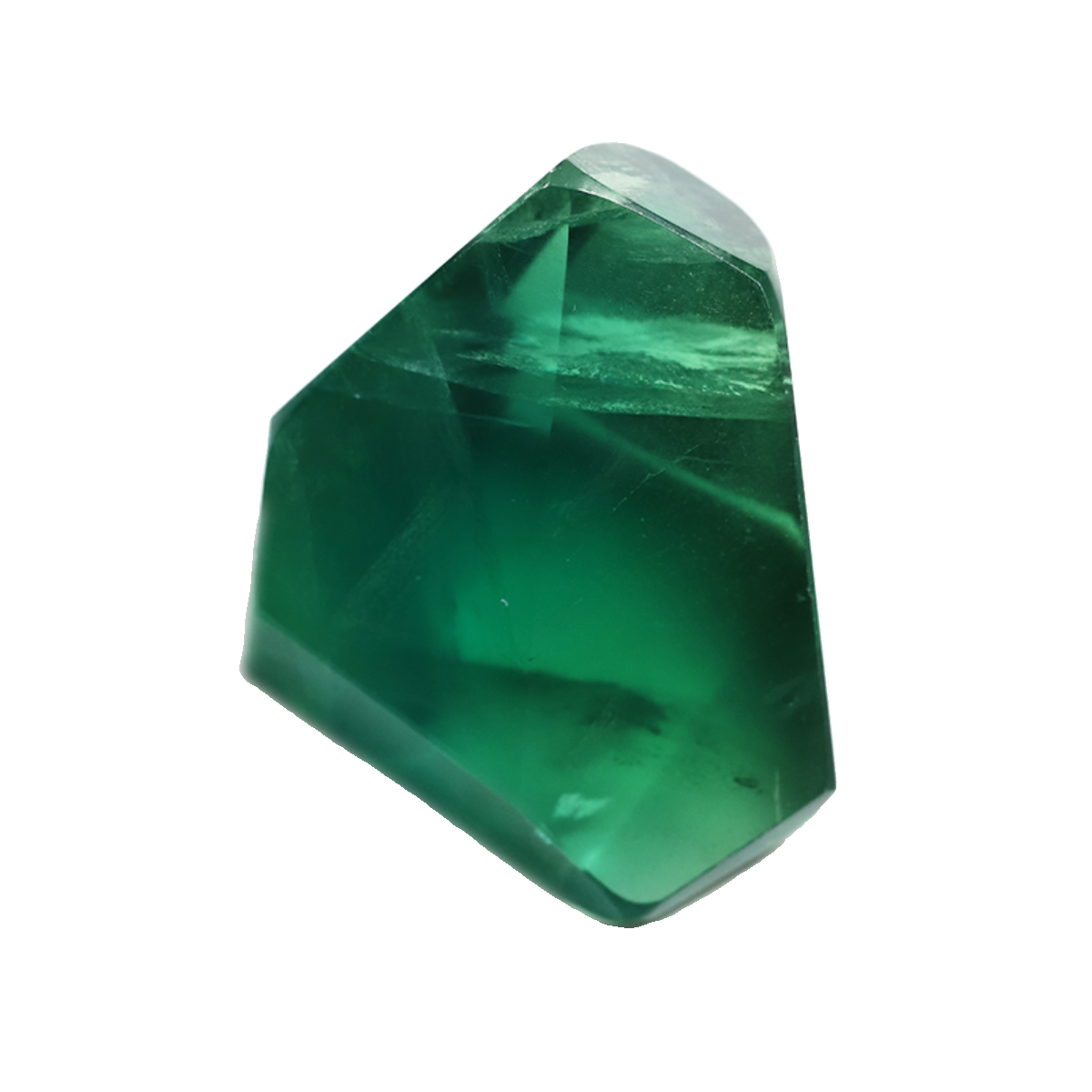 Natural emerald fluorite accompanying ore