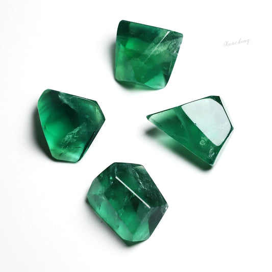 Natural emerald fluorite accompanying ore